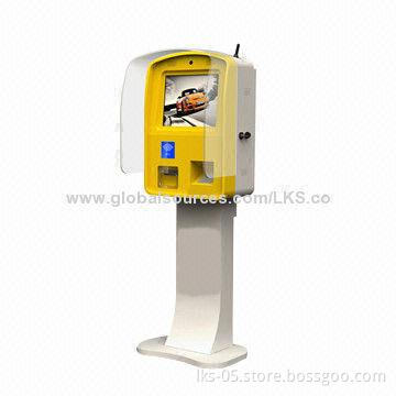 Touch Screen Kiosk with 17-inch Touch Screen, Under Waterproof Cover